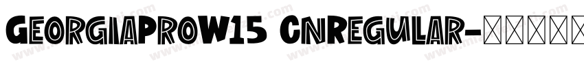 GeorgiaProW15 CnRegular字体转换